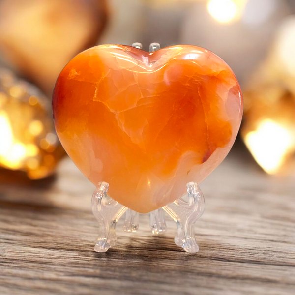 Carnelian Heart – Stone of Courage & Vitality